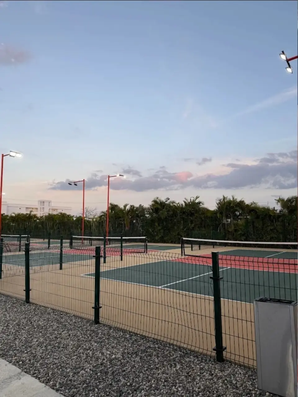 Las canchas de Point Racket Club & Academy en Sosúa Ocean Village